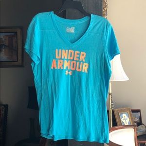 Under Armour logo fitted tee